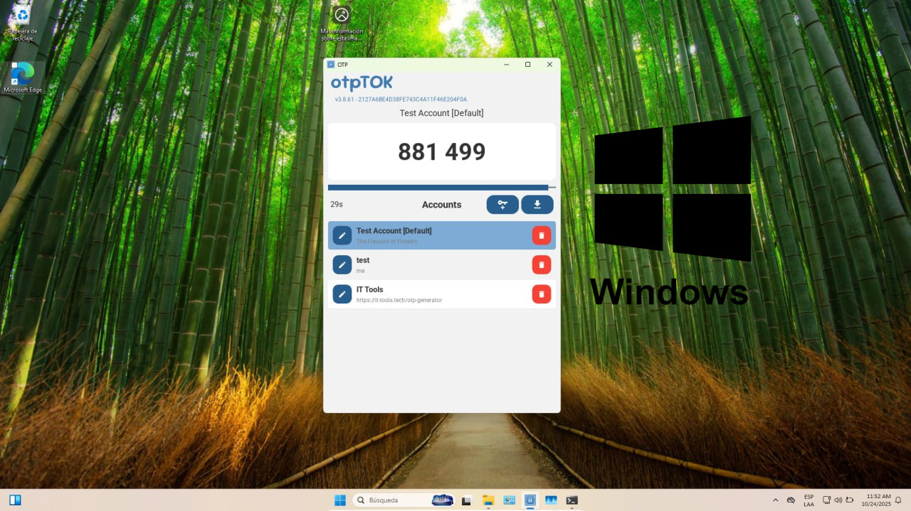 Welcome to otpTOK.com The most secure and private two-factor authentication application on the market.